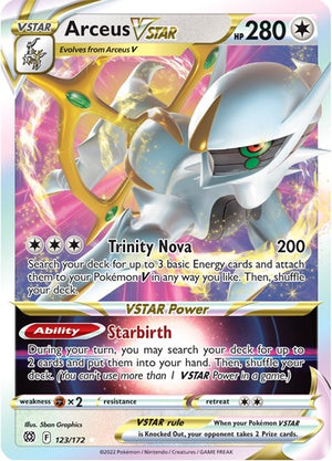 Pokemon TCG - SWSH09: Brilliant Stars - Arceus VSTAR - 123/172 - Holofoil