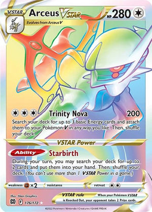 Pokemon TCG - SWSH09: Brilliant Stars - Arceus VSTAR - 176/172 - Holofoil