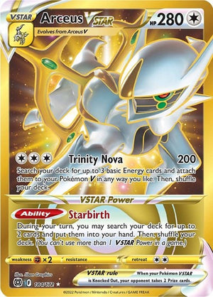 Pokemon TCG - SWSH09: Brilliant Stars - Arceus VSTAR - 184/172 - Holofoil