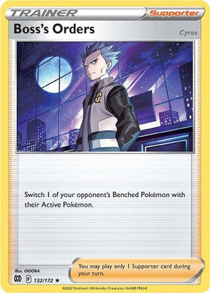 Pokemon TCG - SWSH09: Brilliant Stars - Boss's Orders - 132/172 - Reverse Holofoil