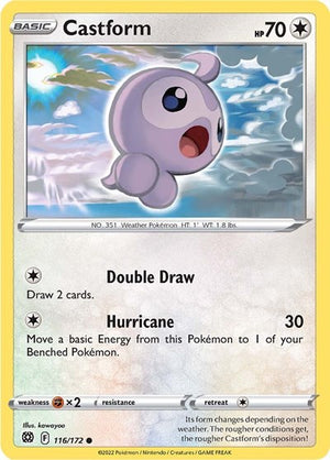 Pokemon TCG - SWSH09: Brilliant Stars - Castform - 116/172