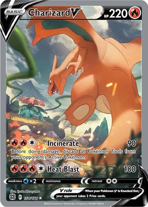 Pokemon TCG - SWSH09: Brilliant Stars - Charizard V - 154/172 - Holofoil