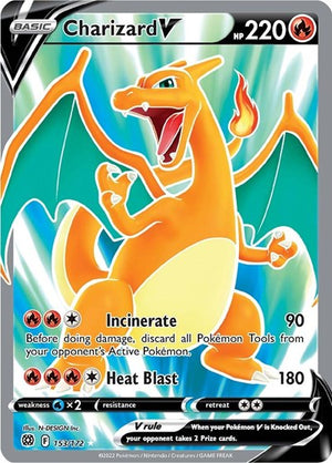 Pokemon TCG - SWSH09: Brilliant Stars - Charizard V - 153/172 - Holofoil