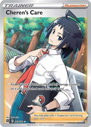 Pokemon TCG - SWSH09: Brilliant Stars - Cheren's Care - 168/172 - Holofoil