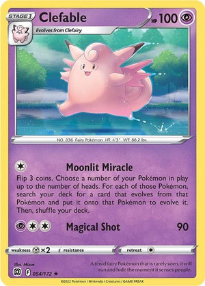 Pokemon TCG - SWSH09: Brilliant Stars - Clefable - 054/172