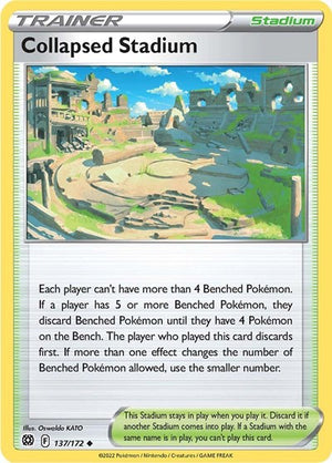 Pokemon TCG - SWSH09: Brilliant Stars - Collapsed Stadium - 137/172