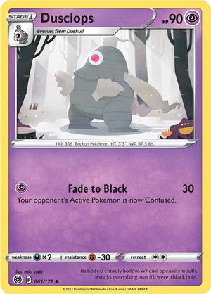 Pokemon TCG - SWSH09: Brilliant Stars - Dusclops - 061/172