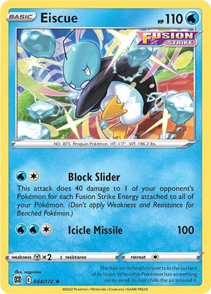 Pokemon TCG - SWSH09: Brilliant Stars - Eiscue - 044/172 - Reverse Holofoil