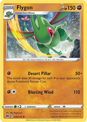 Pokemon TCG - SWSH09: Brilliant Stars - Flygon - 076/172