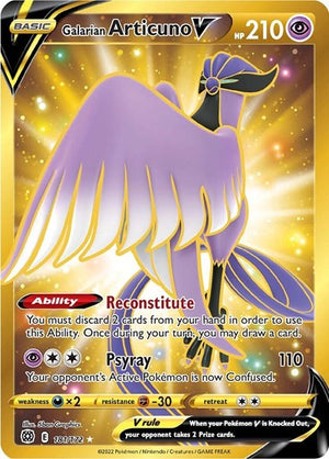 Pokemon TCG - SWSH09: Brilliant Stars - Galarian Articuno V - 181/172 - Holofoil