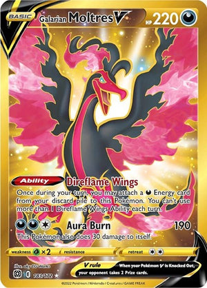 Pokemon TCG - SWSH09: Brilliant Stars - Galarian Moltres V - 183/172 - Holofoil