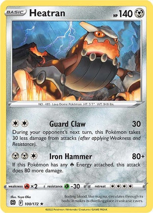 Pokemon TCG - SWSH09: Brilliant Stars - Heatran - 100/172 - Reverse Holofoil