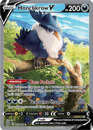 Pokemon TCG - SWSH09: Brilliant Stars - Honchkrow V - 162/172 - Holofoil