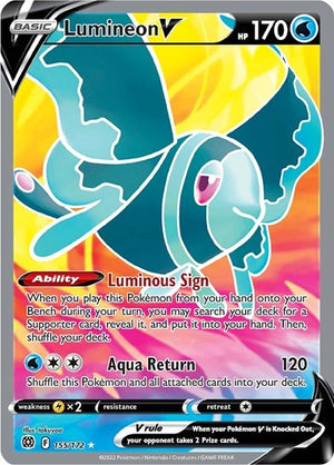 Pokemon TCG - SWSH09: Brilliant Stars - Lumineon V - 155/172 - Holofoil
