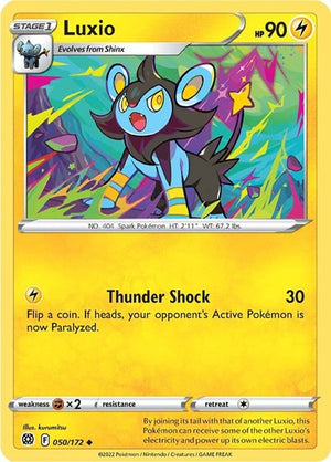 Pokemon TCG - SWSH09: Brilliant Stars - Luxio - 050/172