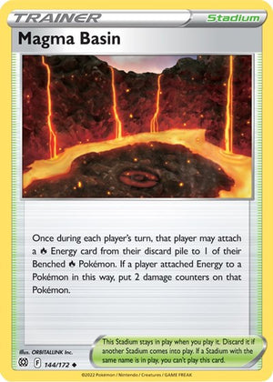 Pokemon TCG - SWSH09: Brilliant Stars - Magma Basin - 144/172 - Reverse Holofoil