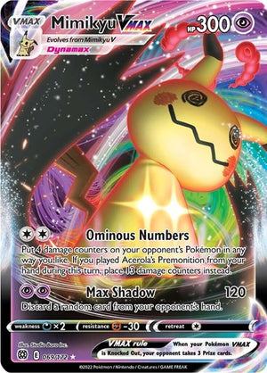 Pokemon TCG - SWSH09: Brilliant Stars - Mimikyu VMAX - 069/172 - Holofoil