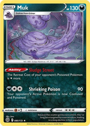 Pokemon TCG - SWSH09: Brilliant Stars - Muk - 085/172