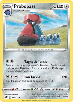 Pokemon TCG - SWSH09: Brilliant Stars - Probopass - 099/172 - Reverse Holofoil