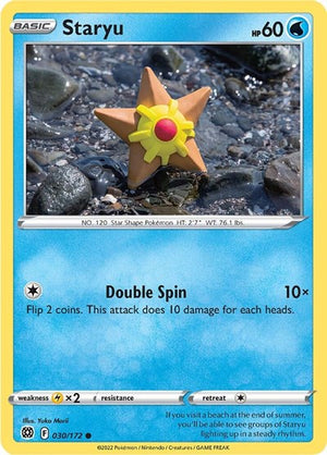Pokemon TCG - SWSH09: Brilliant Stars - Staryu - 030/172