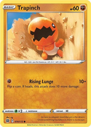 Pokemon TCG - SWSH09: Brilliant Stars - Trapinch - 074/172
