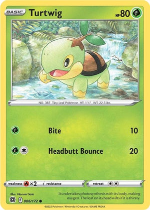 Pokemon TCG - SWSH09: Brilliant Stars - Turtwig - 006/172
