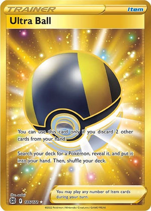 Pokemon TCG - SWSH09: Brilliant Stars - Ultra Ball - 186/172 - Holofoil