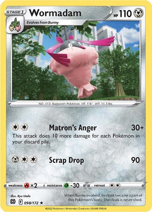 Pokemon TCG - SWSH09: Brilliant Stars - Wormadam - 098/172 - Reverse Holofoil
