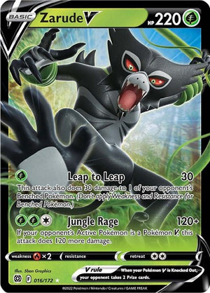Pokemon TCG - SWSH09: Brilliant Stars - Zarude V - 016/172 - Holofoil