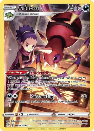 Pokemon TCG - SWSH09: Brilliant Stars Trainer Gallery - Ariados - TG09/TG30 - Holofoil