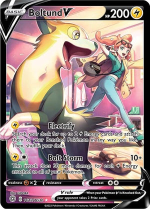 Pokemon TCG - SWSH09: Brilliant Stars Trainer Gallery - Boltund V - TG13/TG30 - Holofoil