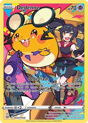 Pokemon TCG - SWSH09: Brilliant Stars Trainer Gallery - Dedenne - TG07/TG30 - Holofoil