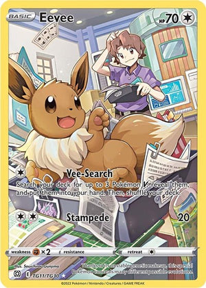 Pokemon TCG - SWSH09: Brilliant Stars Trainer Gallery - Eevee - TG11/TG30 - Holofoil