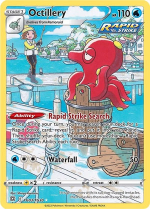 Pokemon TCG - SWSH09: Brilliant Stars Trainer Gallery - Octillery - TG03/TG30 - Holofoil