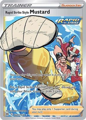 Pokemon TCG - SWSH09: Brilliant Stars Trainer Gallery - Rapid Strike Style Mustard - TG27/TG30 - Holofoil