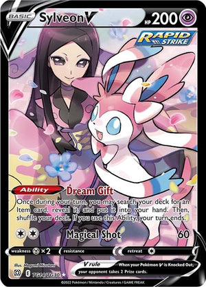Pokemon TCG - SWSH09: Brilliant Stars Trainer Gallery - Sylveon V - TG14/TG30 - Holofoil