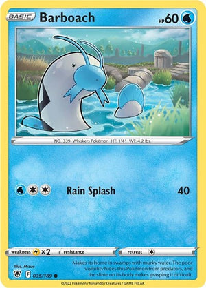 Pokemon TCG - SWSH10: Astral Radiance - Barboach - 035/189