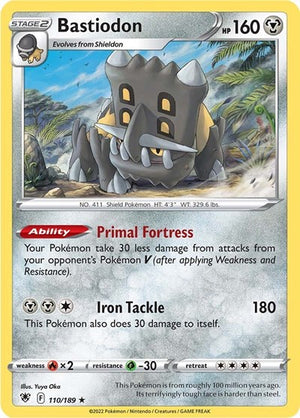 Pokemon TCG - SWSH10: Astral Radiance - Bastiodon - 110/189 - Reverse Holofoil