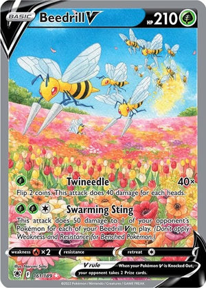 Pokemon TCG - SWSH10: Astral Radiance - Beedrill V - 161/189 - Holofoil
