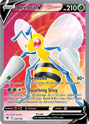 Pokemon TCG - SWSH10: Astral Radiance - Beedrill V - 160/189 - Holofoil