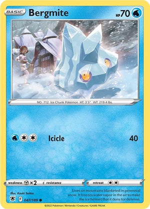Pokemon TCG - SWSH10: Astral Radiance - Bergmite - 047/189