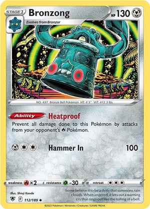 Pokemon TCG - SWSH10: Astral Radiance - Bronzong - 112/189