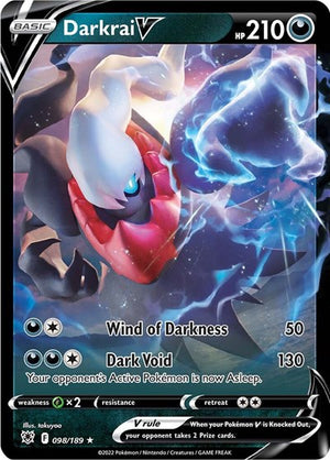 Pokemon TCG - SWSH10: Astral Radiance - Darkrai V - 098/189 - Holofoil