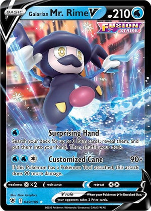 Pokemon TCG - SWSH10: Astral Radiance - Galarian Mr. Rime V - 049/189 - Holofoil