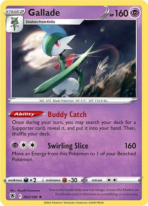 Pokemon TCG - SWSH10: Astral Radiance - Gallade - 062/189 - Holofoil