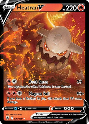Pokemon TCG - SWSH10: Astral Radiance - Heatran V - 025/189 - Holofoil