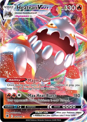 Pokemon TCG - SWSH10: Astral Radiance - Heatran VMAX - 026/189 - Holofoil