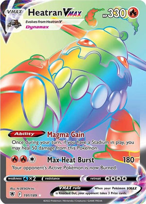 Pokemon TCG - SWSH10: Astral Radiance - Heatran VMAX - 191/189 - Holofoil