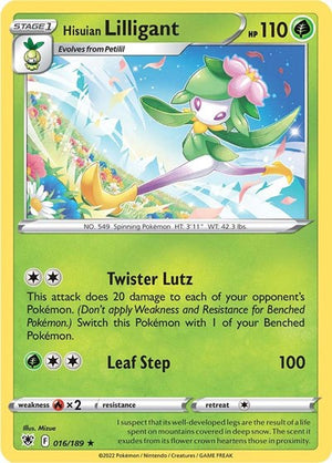 Pokemon TCG - SWSH10: Astral Radiance - Hisuian Lilligant - 016/189 - Holofoil