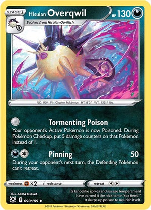 Pokemon TCG - SWSH10: Astral Radiance - Hisuian Overqwil - 090/189